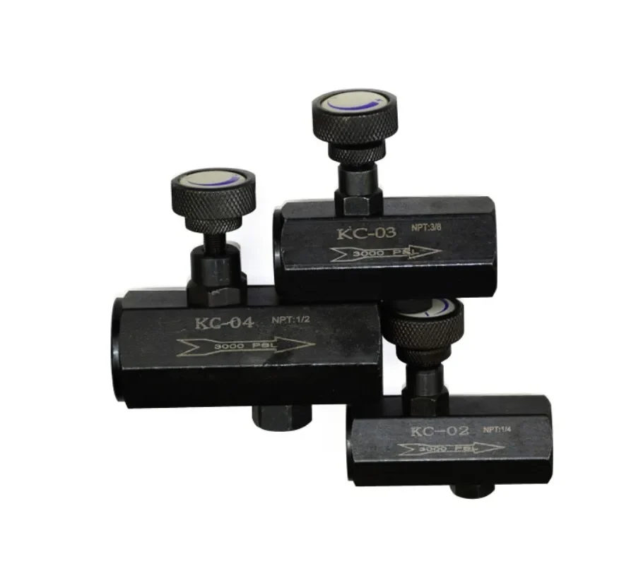 Hydraulic Pipe Type  Throttle Valve KC CIT Series KC-02 1/4 KC-03 3/8 KC-04 1/2 KC-06 3/4