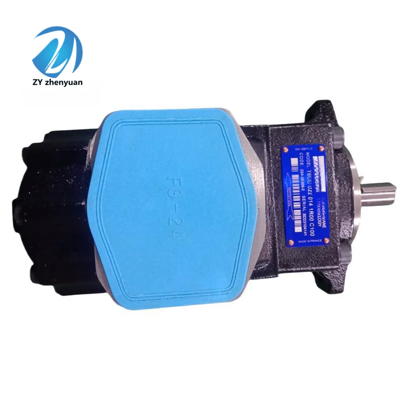Parker Double Hydraulic Vane Pump  T6CC T6CCW T6DC T6ED  T6CCM T6CCW0250172R01C100  T6CCW-025-017-2R01-C100