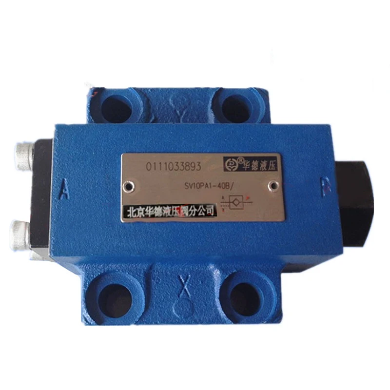 Huade Hydraulic One Way Check Valve SV20PA1-30B Hydraulic Control Valve SV10PA1-40B SV10PB1-30B SV20PB1-40B SV20PA1-30B