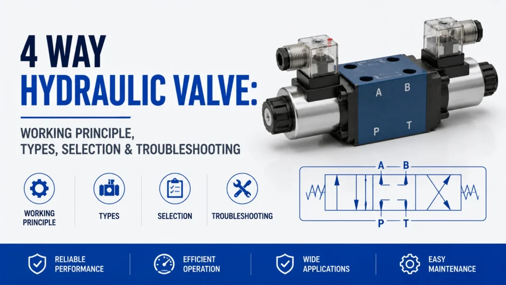 4 Way Hydraulic Valve- Working Principle, Types, Selection & Troubleshooting