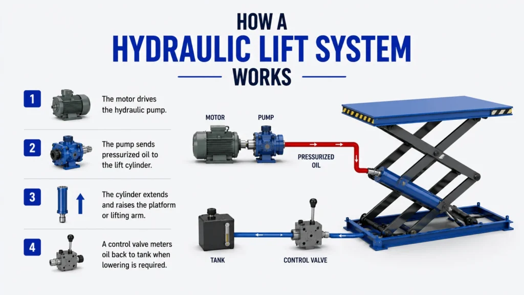 How a Hydraulic Lift System Works