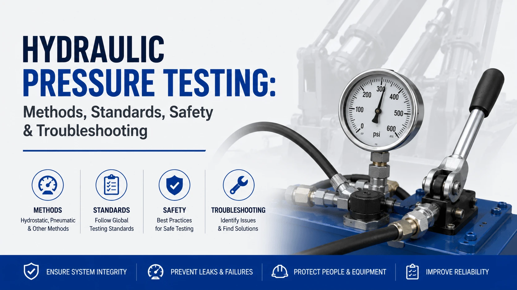 Hydraulic Pressure Testing- Methods, Standards, Safety & Troubleshooting