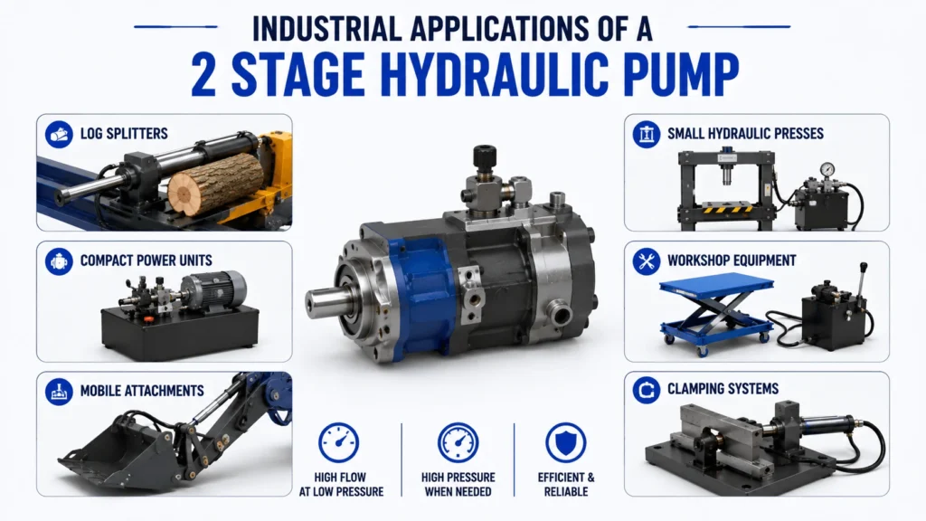 _Industrial Applications of a 2 Stage Hydraulic Pump