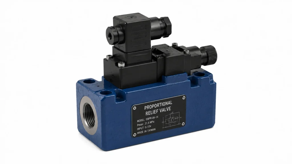 Proportional pressure relief valves