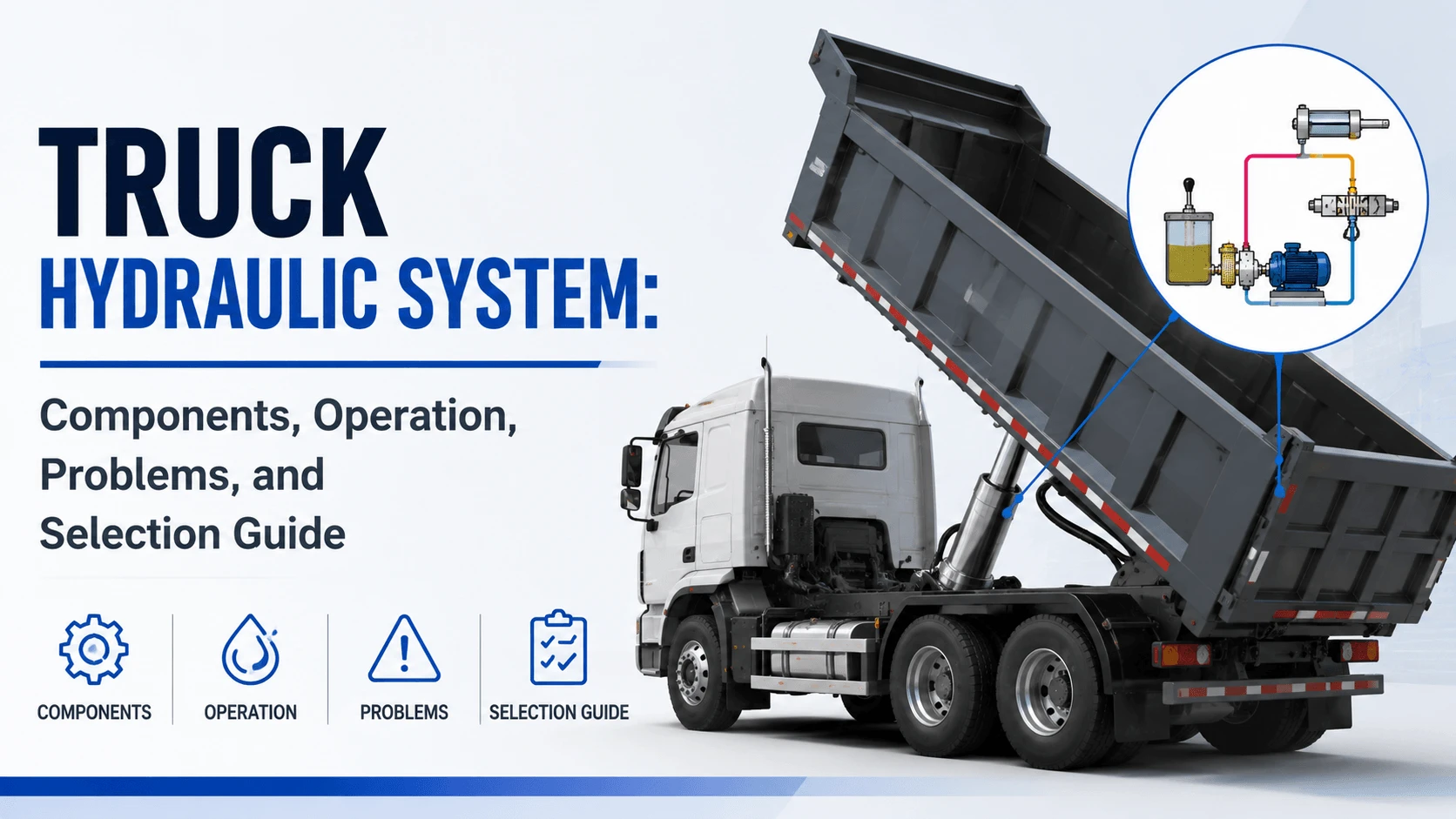 Truck Hydraulic System- Components, Operation, Problems, and Selection Guide