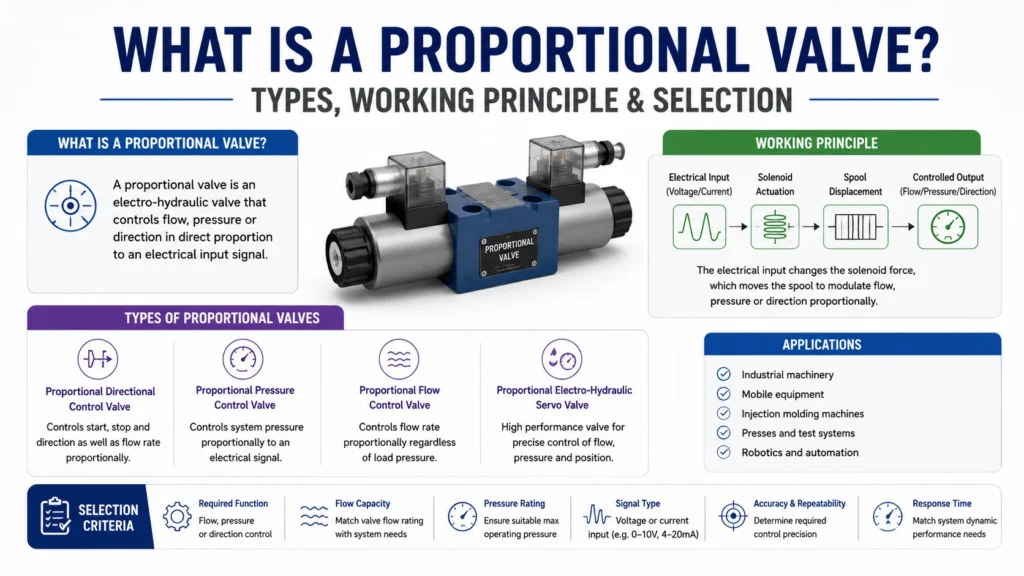 What is a Proportional Valve- Types, Working Principle & Selection