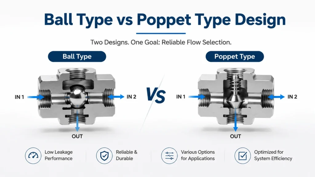 Ball Type vs Poppet Type Design