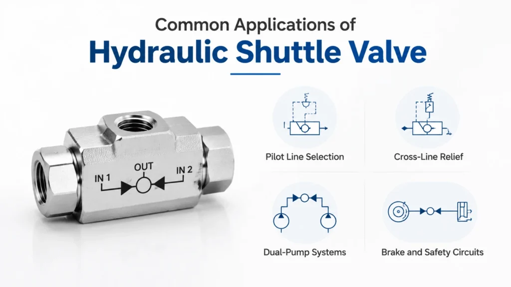 Common Applications of Hydraulic Shuttle Valve