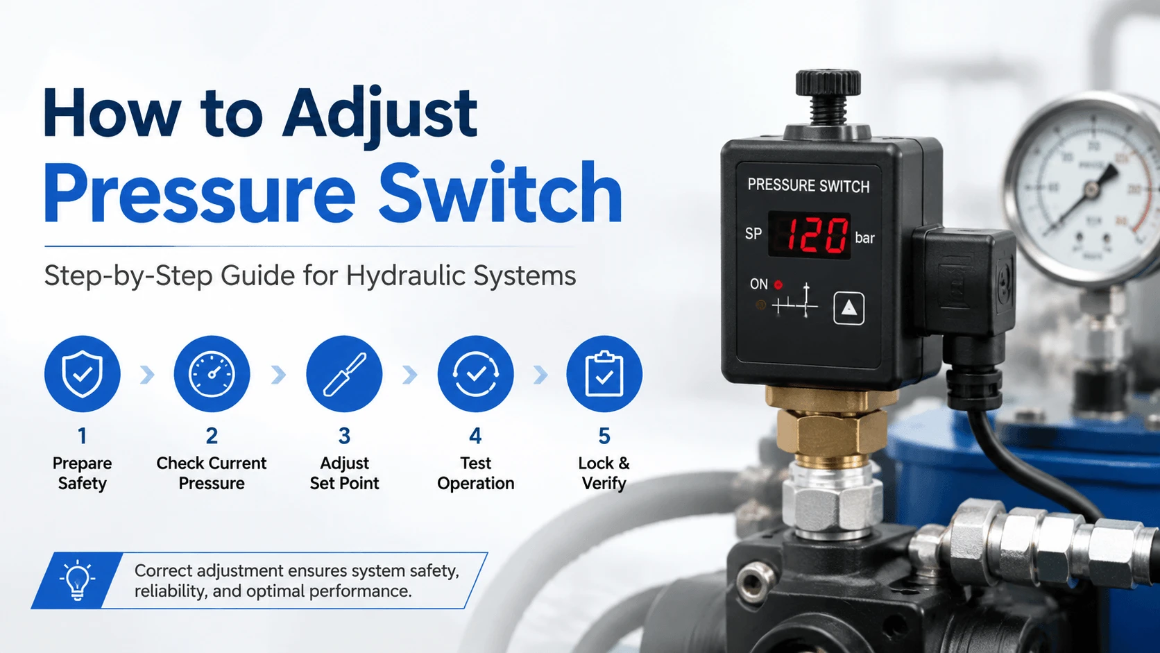 How to Adjust Pressure Switch- Step-by-Step Guide for Hydraulic Systems