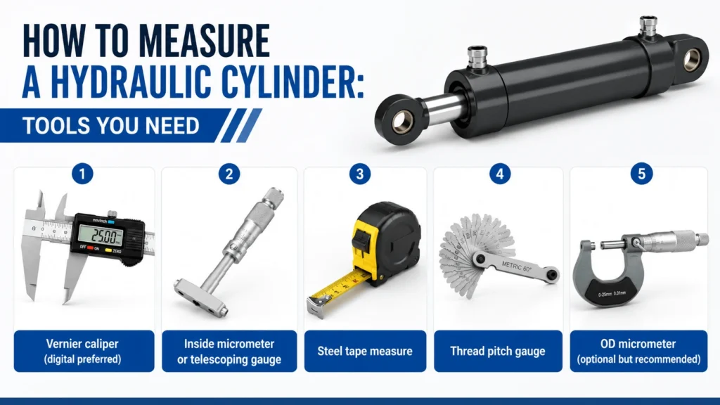 How to Measure a Hydraulic Cylinder- Tools You Need