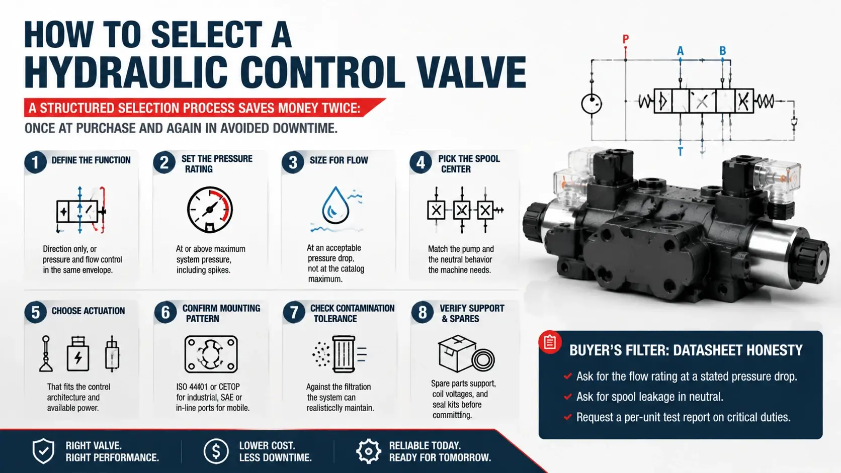 How to Select a Hydraulic Control Valve