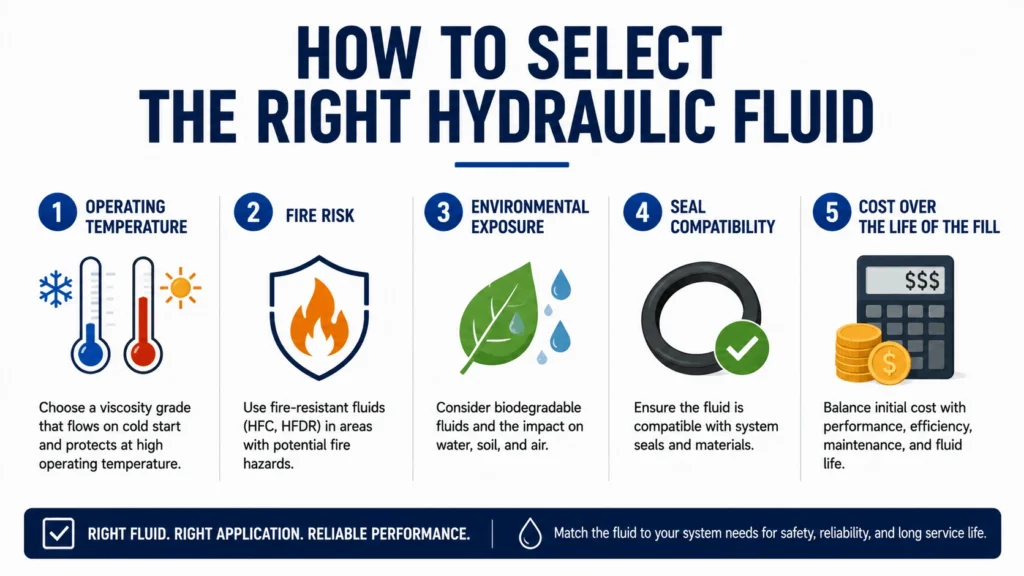 How to select the right hydraulic fluid