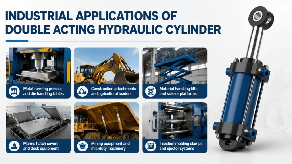 Industrial Applications of Double Acting Hydraulic Cylinder