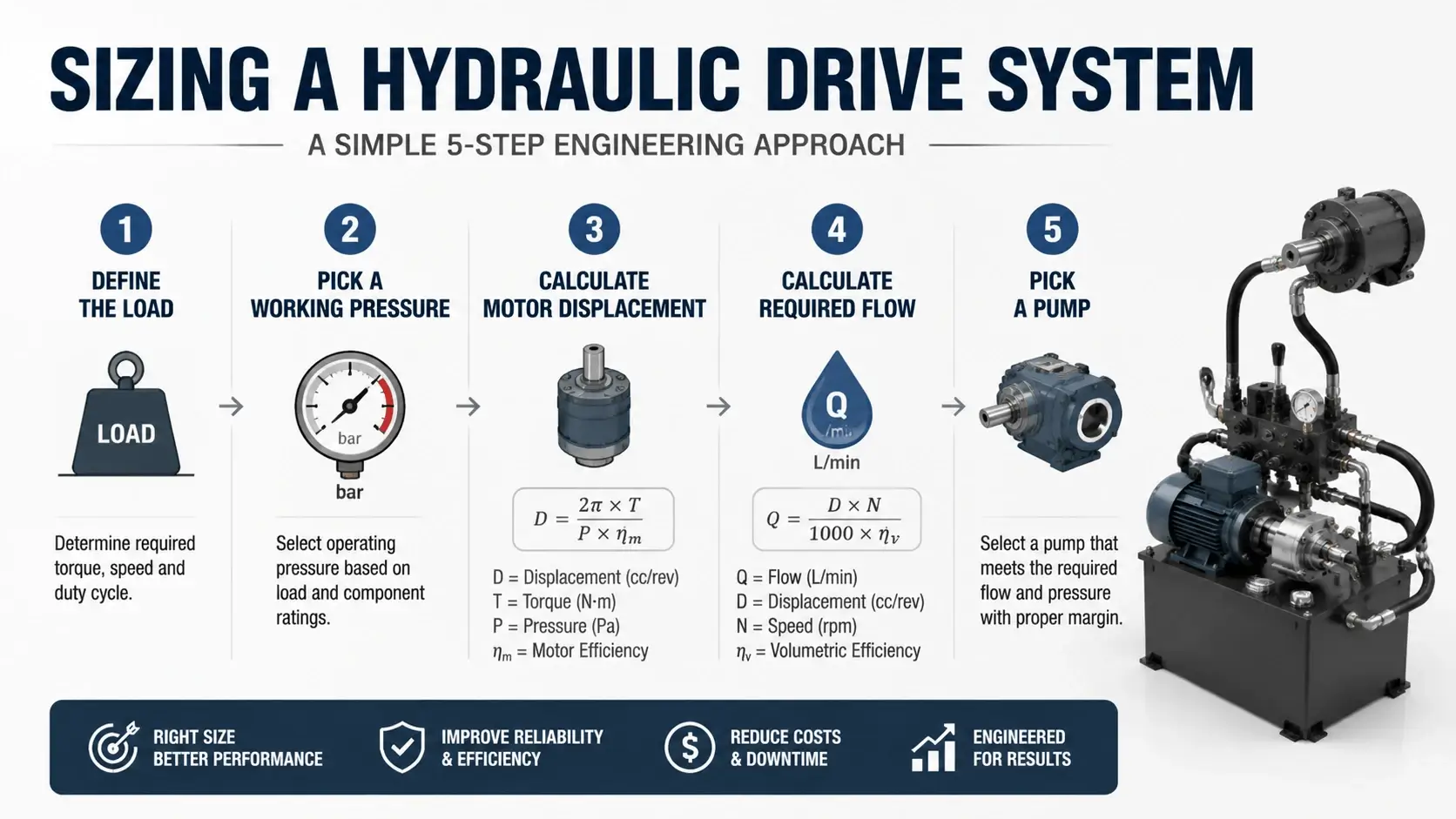 Sizing a Hydraulic Drive System