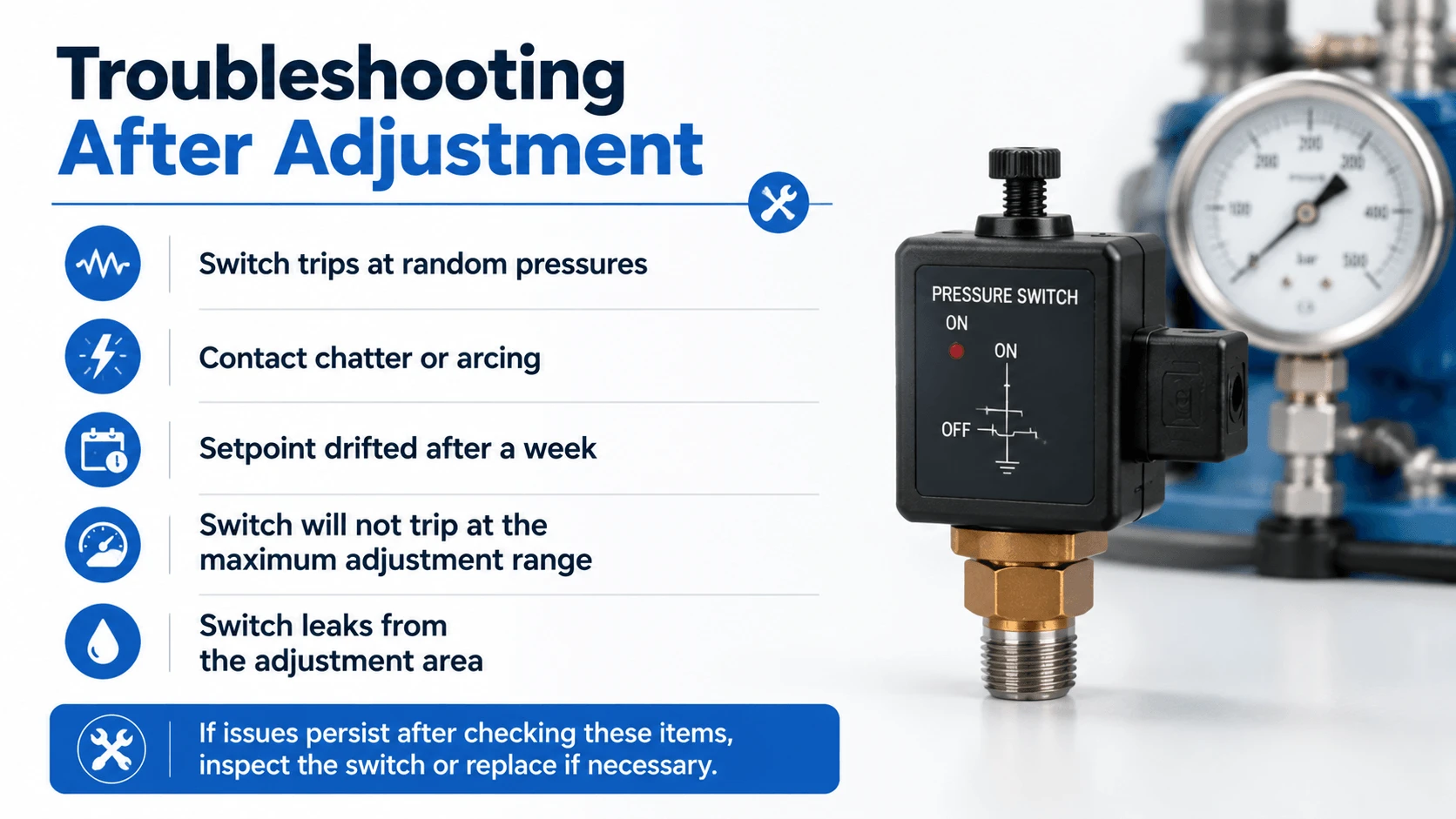 Troubleshooting After Adjustment