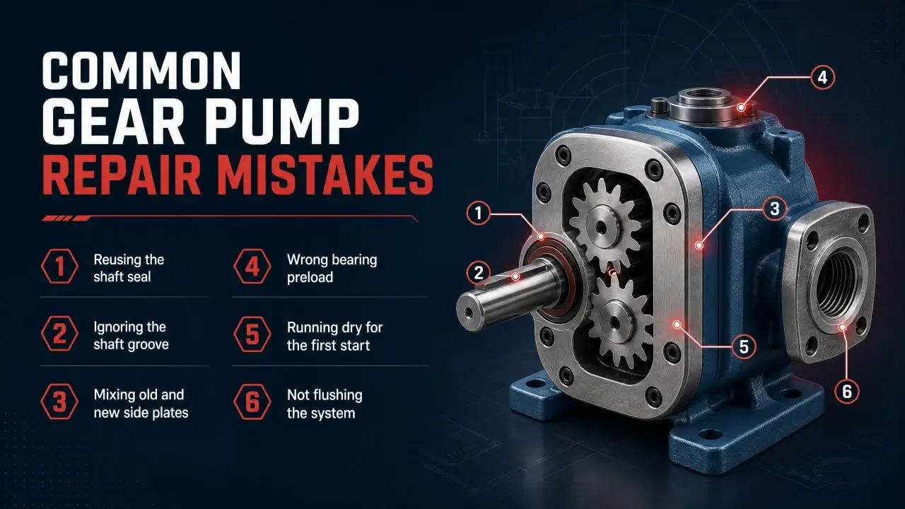 Common Gear Pump Repair Mistakes