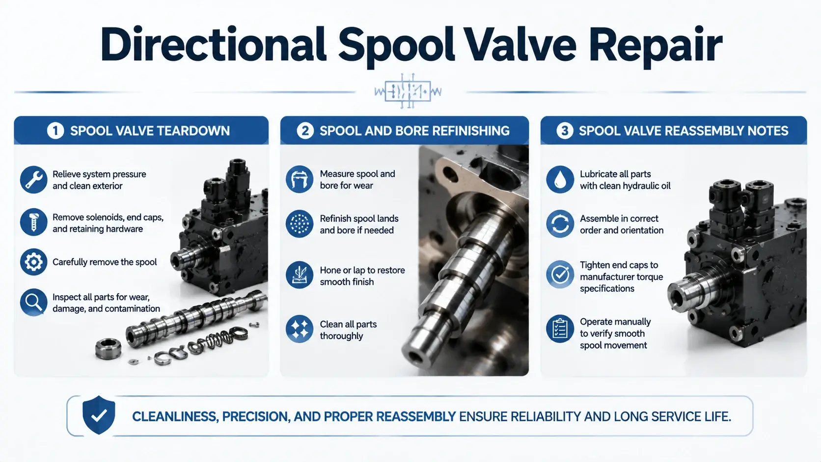 Directional Spool Valve Repair