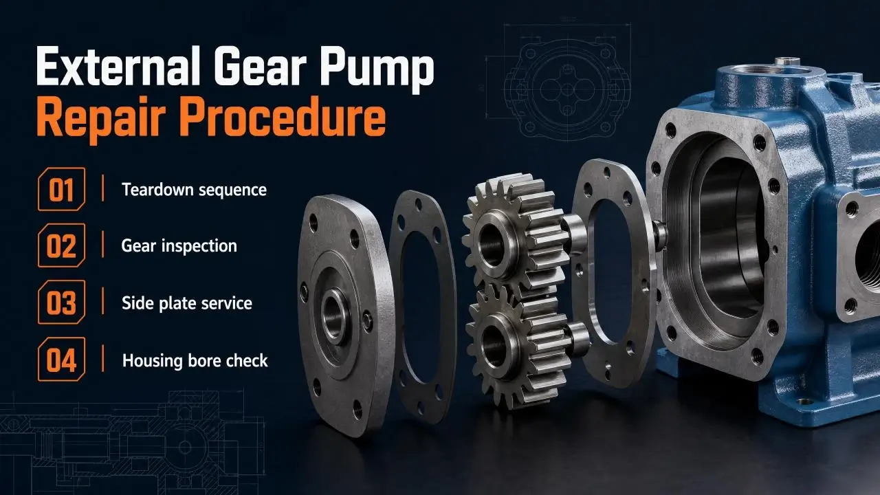 External Gear Pump Repair Procedure