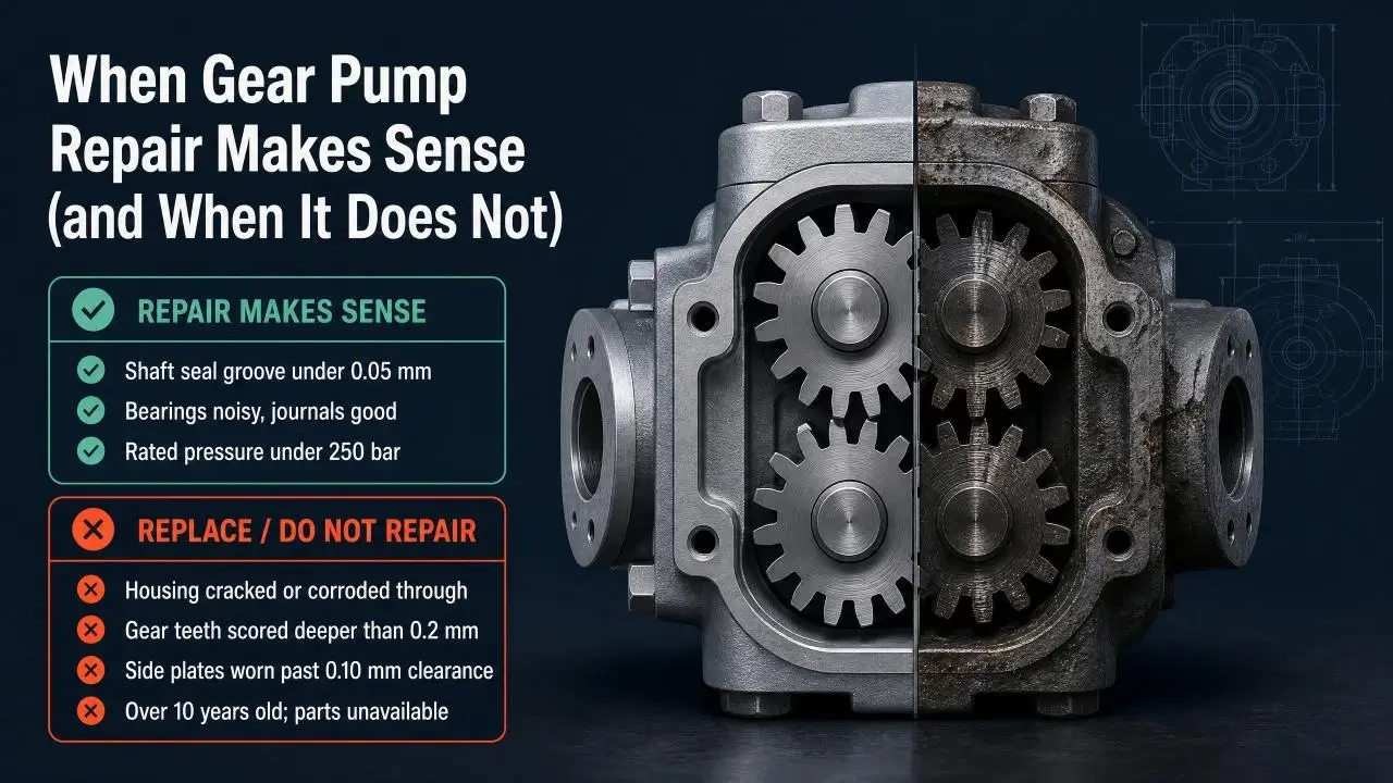 When Gear Pump Repair Makes Sense (and When It Does Not)